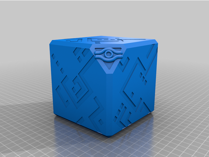 Yugioh Millennium Würfel Deck Box Start 3d print model - Mito3D