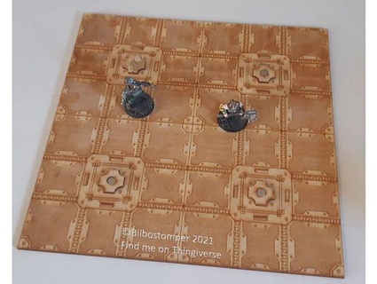 stygian undercroft floor tile 3mm laser cut mdf bilbostomper 3d print model - Mito3D