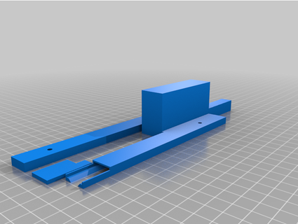 struttura per fissaggio striscia guidato 30 cm vs87 3d print model - Mito3D