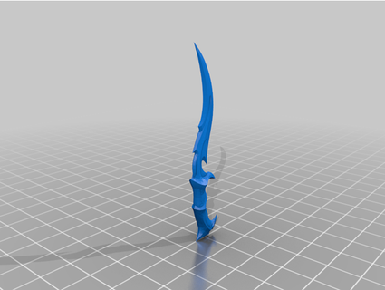 valorant forsaken knife asofic 3d print model - Mito3D