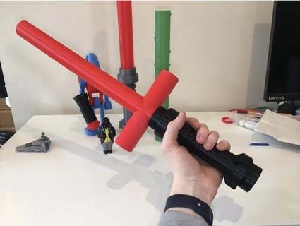 Kylo ren ışık kılıç bıçak ağzı defo Lego boş hipotez 3d print model - Mito3D