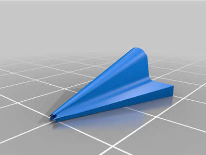 paper airplane pin garagenbrauer 3d print model - Mito3D