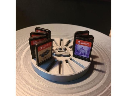 circle hodler nintendo switch game card holder louielu 3d print model - Mito3D