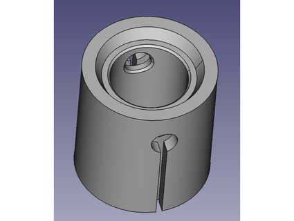 dishy polegada tubo adaptador pfrench42 3d print model - Mito3D