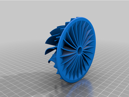 micro turbine centrifugal compressor bennewman10 3d print model - Mito3D