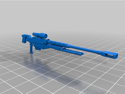gundam dynames francotirador rifle escala esmfg 3d print model - Mito3D