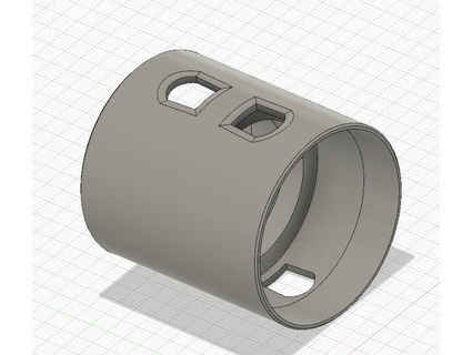 bosch c35 clamp holder doppelmuffe - click clean boschlike 3d print model - Mito3D