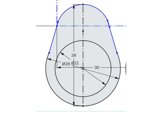 lazer odak yüzük yeniden 3D print model - Mito3D