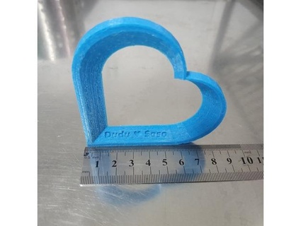 coração mensagem cartoleba 3d print model - Mito3D