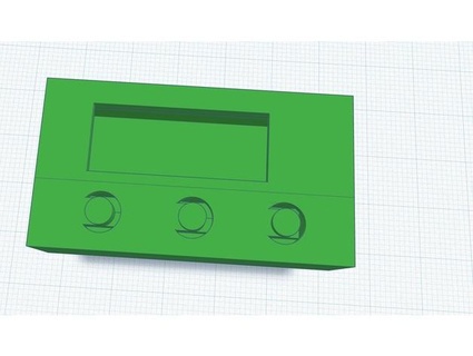 oled Anzeige 091' Arduino Fall Mantel 3 Tasten kubabro14 3d print model - Mito3D