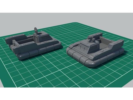 sci-fi hovercraft - 15mm 1 100 fjodin 3d print model - Mito3D