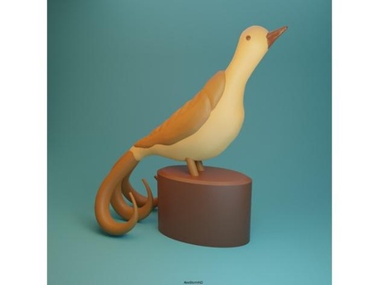 three tailed uccello alexstormnd 3d print model - Mito3D