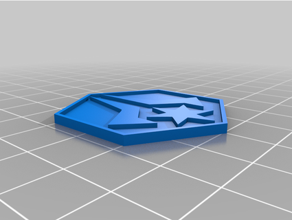 yıldız imperium amblem moncapitan 3d print model - Mito3D