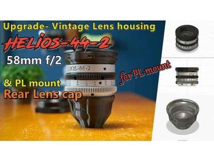 upgrade-vintage lens housing helios 44-2 58mm f 2 pl mount donotlean 3d print model - Mito3D