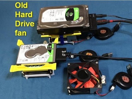 old hard drive fan mostly harmless 3d print model - Mito3D