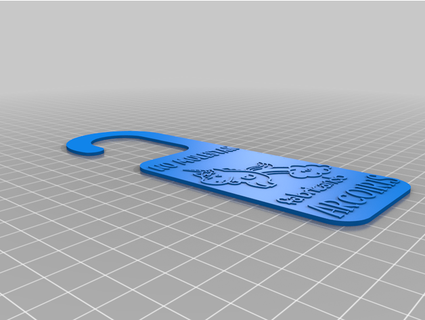 cartel paraca pomo puerta ranap 3d print model - Mito3D