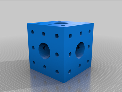 menger sponge round holes order 1 4 melmaking 3d print model - Mito3D