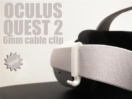 Oculus arayış 2 6mm kablo klips bzqp 3d print model - Mito3D
