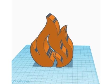 desktop oggetto fuoco rkxone 3d print model - Mito3D