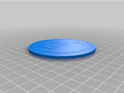 coaster smile kp thebeardedgnt 3d print model - Mito3D