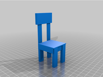 Stuhl v1 Real Größe anpassbar omg 3d print model - Mito3D