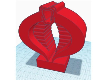 escritorio objeto cobra logo rkxone 3d print model - Mito3D