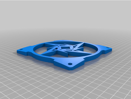 140mm star fan grill gkool 3d print model - Mito3D