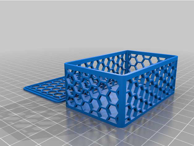 hexagon box Deckel sonof91 3D print model - Mito3D