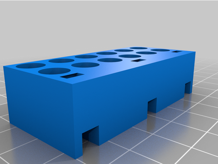 parametrico pannello forato po titolare supporto thompatterson 3d print model - Mito3D