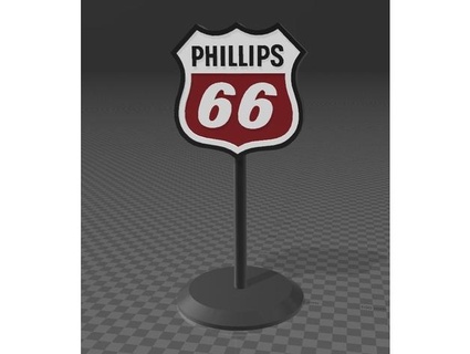 gas station sign 4 0patience 3d print model - Mito3D
