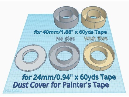 painters tape dust cover deathgateminion 3d print model - Mito3D