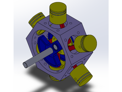 radial engine jawebb 3d print model - Mito3D
