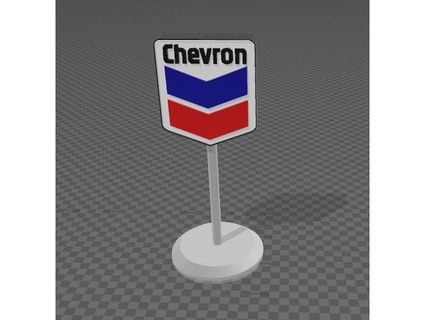 gas station sign 5 0patience 3d print model - Mito3D