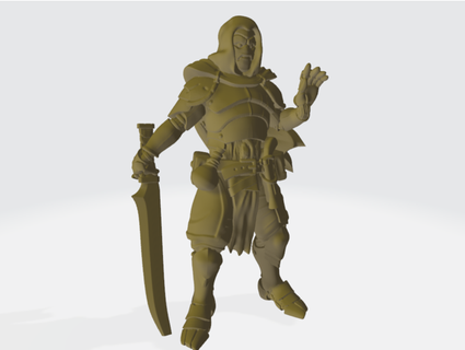 warforged warlock wizard sorcerer hugolours 3d print model - Mito3D
