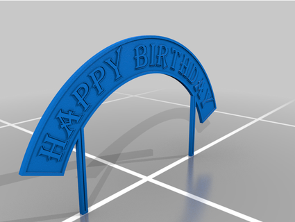 happy birthday kelico 3d print model - Mito3D