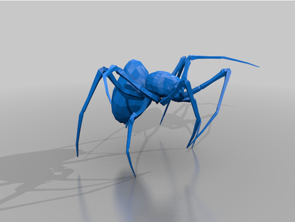 attacking spider goalem 3d print model - Mito3D