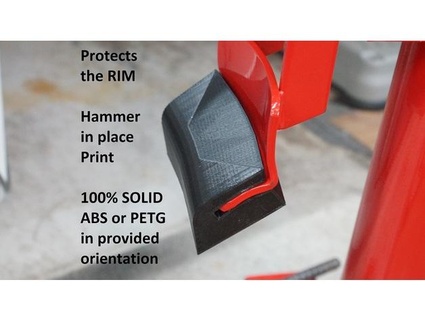 manual tire changer center rim protector tonycstech 3d print model - Mito3D