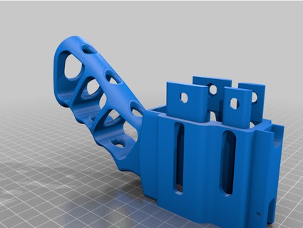 stribog angled foregrip handguard extension konton 3d print model - Mito3D