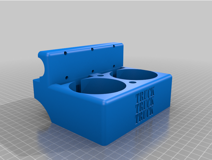rotaia montare tazza titolare supporto boro ricino 3d print model - Mito3D