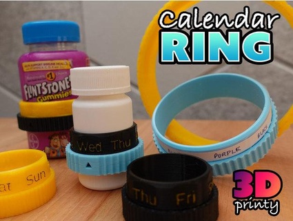 calendar ring 3d-printy 3d print model - Mito3D