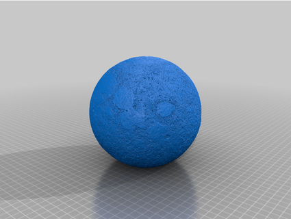 Luna pelota litofano podredumbre silvestre 3d print model - Mito3D