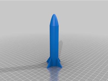 simple rocket divyanshdj 3d print model - Mito3D