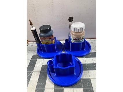 leather dye bottle stand smsgtret 3d print model - Mito3D
