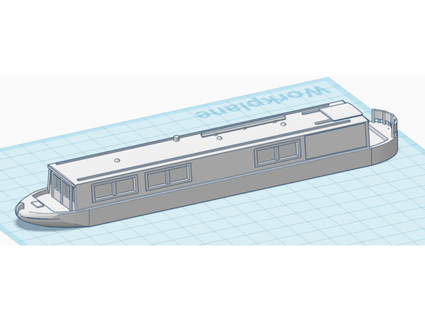 étroit bateau mikesrailway 3d print model - Mito3D