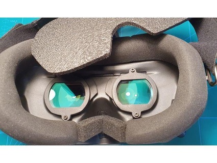 diy lense holder custom corrective lenses dji goggles 3dxspin 3d print model - Mito3D