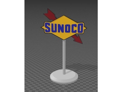 gas station sign 7 0patience 3d print model - Mito3D