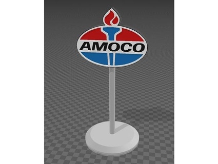 gas station sign 10 0patience 3d print model - Mito3D