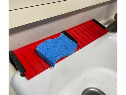 extensible éponge drainer planches 1 2 pouce élevé évier chien garde 3d print model - Mito3D