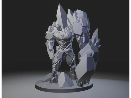 cristal golem tallerdesueños 3d print model - Mito3D
