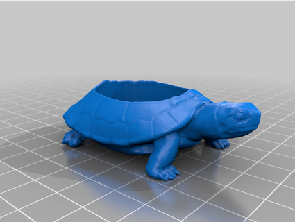 tartaruga fioriera emys Picolai 3d print model - Mito3D